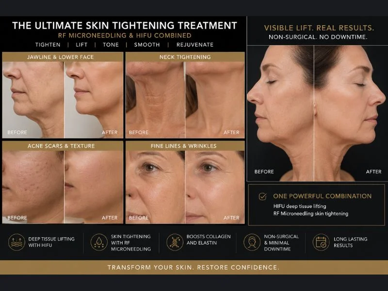Results of combined treatment for the ultimate skin tightening treatment Wakefield